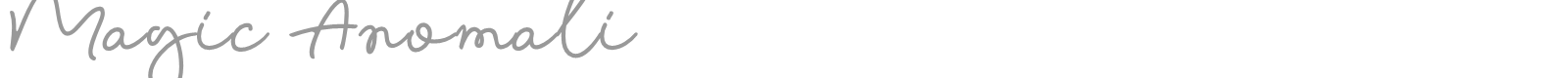 Magic Anomali font preview